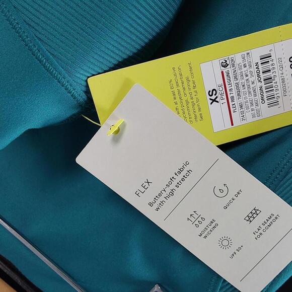 High Rise Turquoise Green Legging | All in Motion | XS - Picture 8 of 8